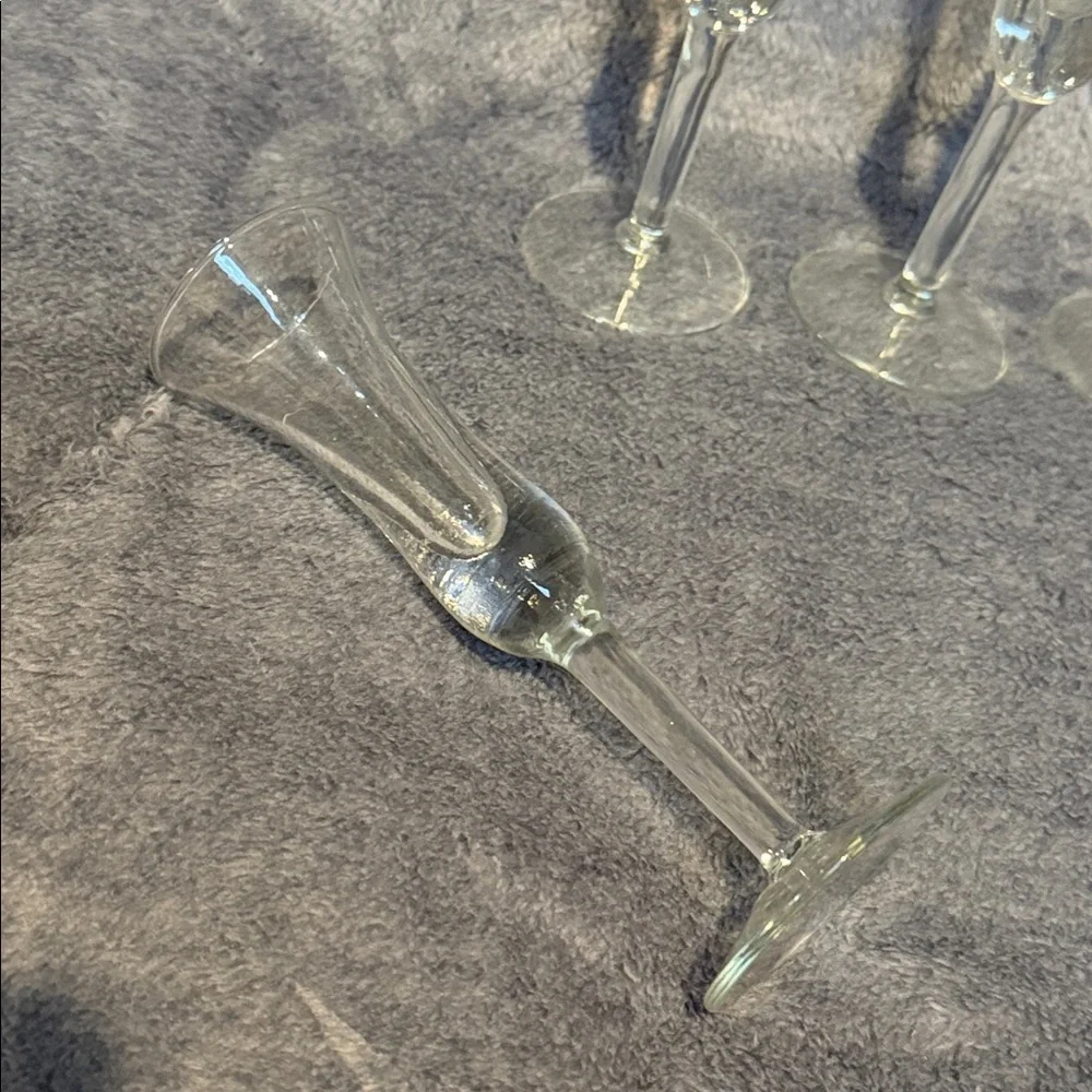 Holmegaard Aperitif Cordial Glasses 6” Set of 4 Vintage MCM 60s or 70s EUC